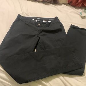 Faded black chinos